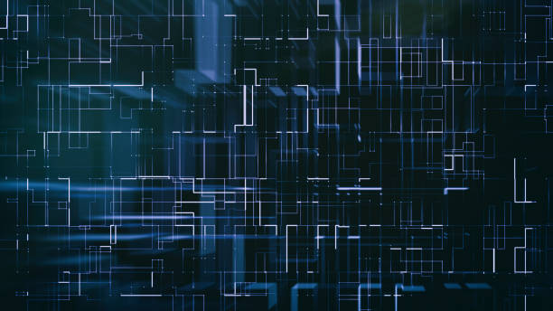 Block chain background Block chain - abstract background technology image, concept for Block chain, big data analytics, data science, cloud big data giant cube stock pictures, royalty-free photos & images