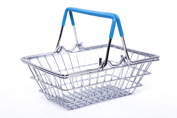 istock Small toy shopping cart. 1124723934