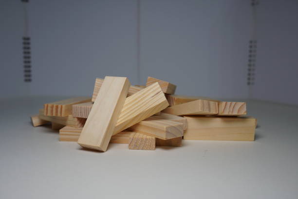 istock Wooden blocks, used for game or dominoes. 1124727461