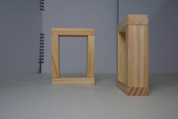 istock Wooden blocks, used for game or dominoes. 1124728122