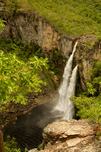istock Waterfall in Chapada dos Veadeiros National Park 1124731101