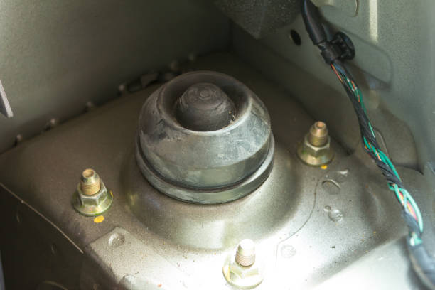 istock Close up of shock absorber cap. 1124733617