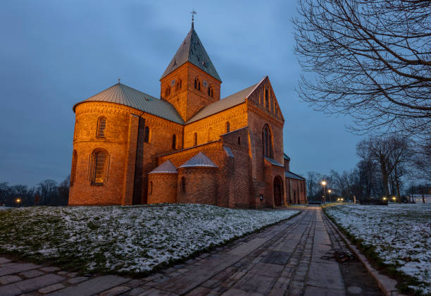 Sct. Bendt's Church in Ringsted approx. 50 km from Copenhagen, Denmark.  The church is built between 1161 and 1170 and is the oldest church in Scandinavia built in bricks.