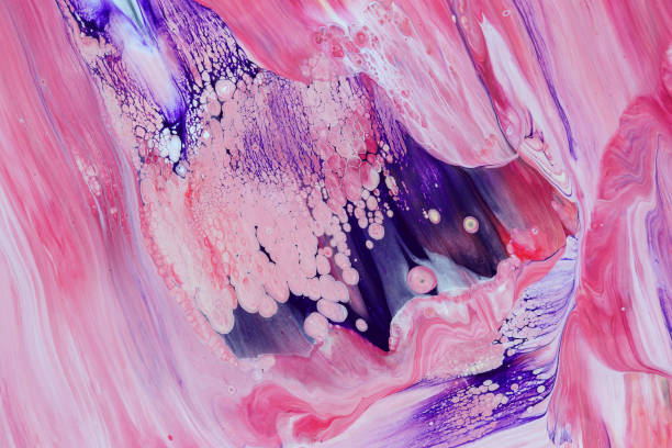 istock Pink purple color paint 1124737632