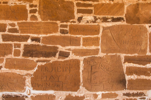 istock Fort Larned National Historic Site - Inscriptions 1124740832
