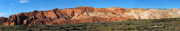 Snow Canyon State Park Panorama - Long View Snow Canyon State Park Panorama - Long View snow canyon state park stock pictures, royalty-free photos & images