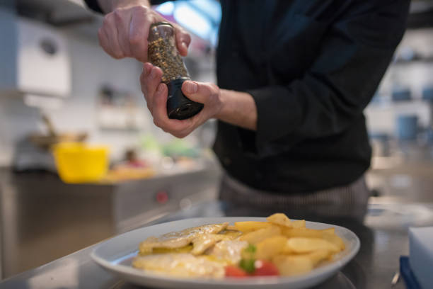 istock The chef prepares grilled chicken with potatoes. 1124744725