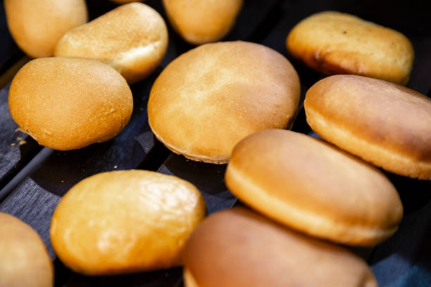 istock Gluten free round bread on black 1124748412