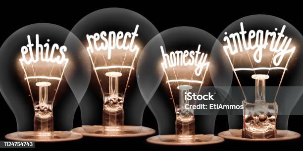 Light Bulbs Concept Stock Photo - Download Image Now - Morality, Honesty, Respect