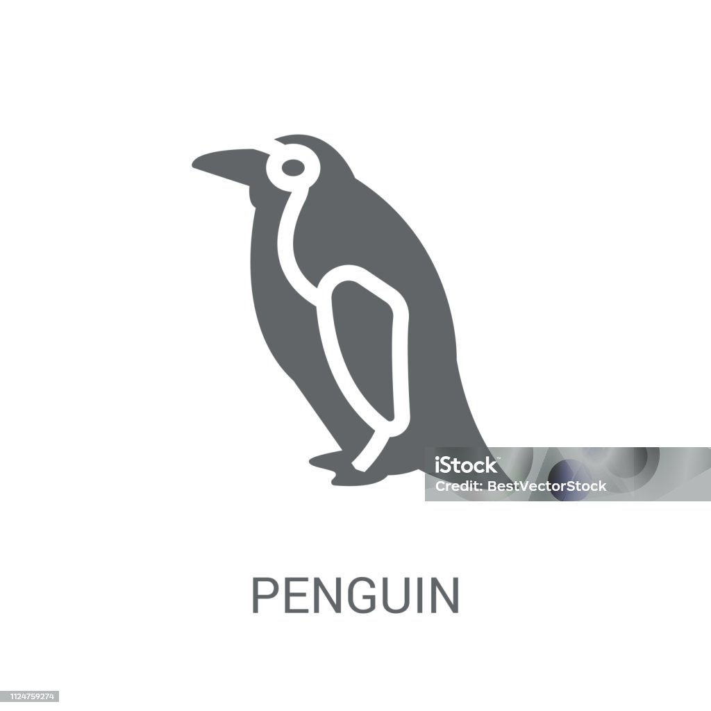 Biểu Tượng Chim Cánh Cụt Khái Niệm Logo Penguin Hợp Thời Trang ...