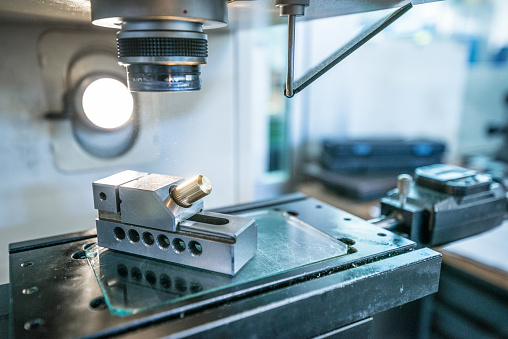 Precision Objects Mechanical Industry Close Up Objects Precision Measurement Stock Photo ...
