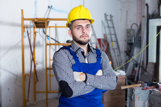istock Portrait of craftsperson which is working 1124767504