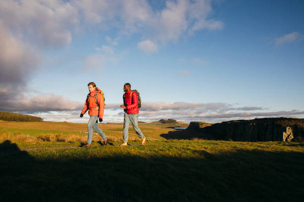 wandern in der natur - the bigger picture englische redewendung stock-fotos und bilder