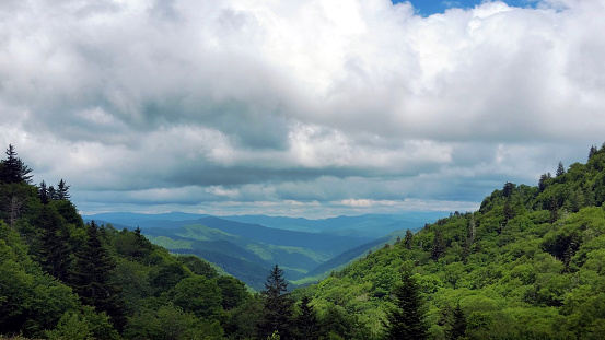 Cloudy Summer View from Basil's Overlook