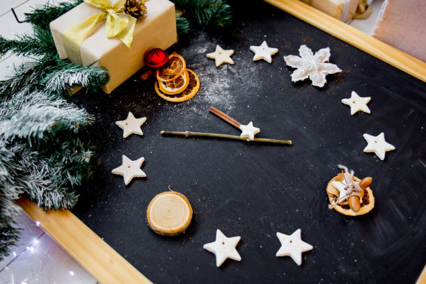 istock Winter holiday theme. Happy New Year concept 1124785763