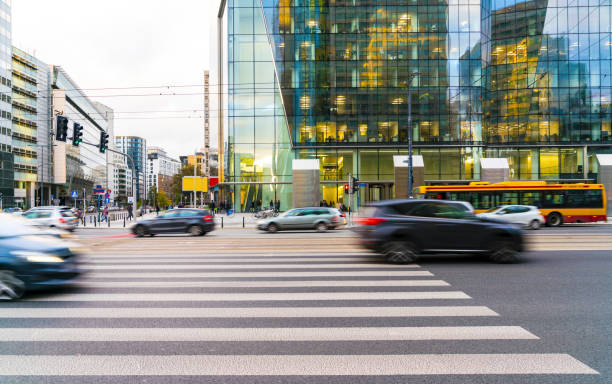 istock Moving cars on road 1124789422