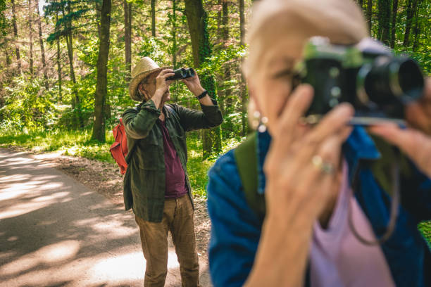 istock senior couple enjoying the nature together 1124802240