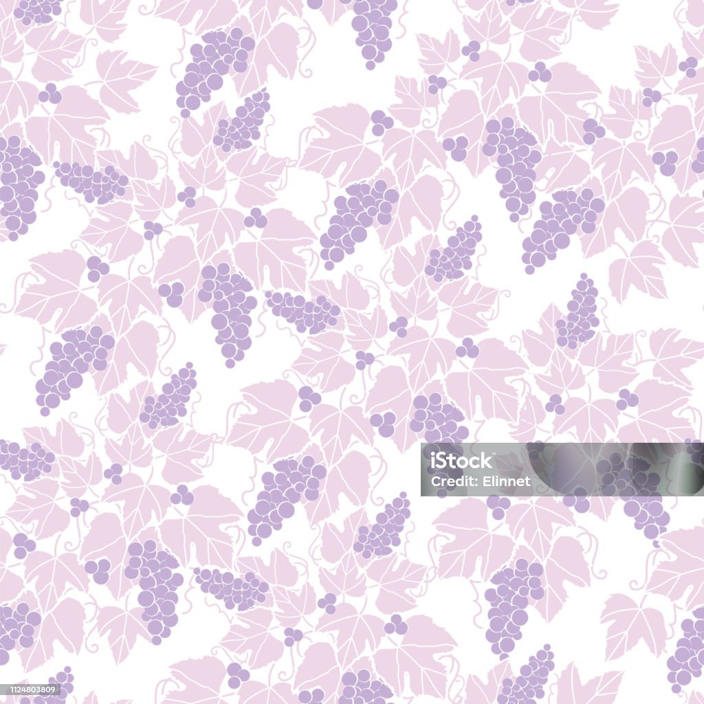 Grapevine Pattern Seamless Pattern With Grape Vine Vector Illustration Stock Illustration ...