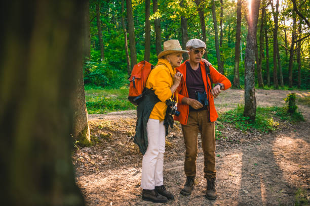 istock senior couple exploring the nature 1124806448