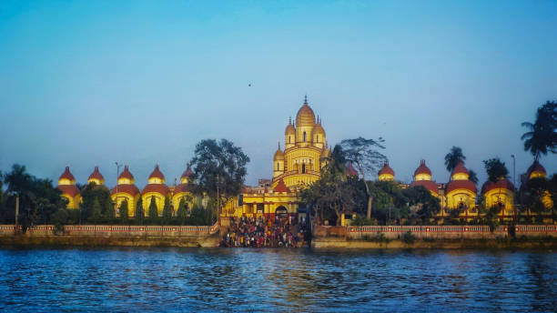 istock Dakshineshwar temple view from hoogly river, Kolkata 1124812102