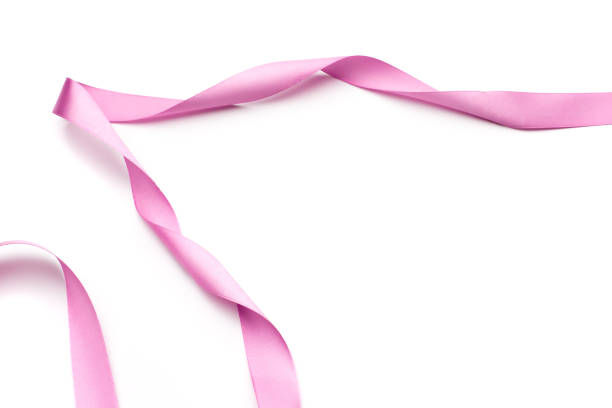 istock pink satin ribbon isolated on white background 1124814130