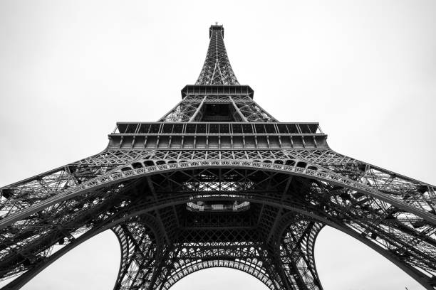 istock The Eiffel Tower in Paris shot against the sky 1124819110