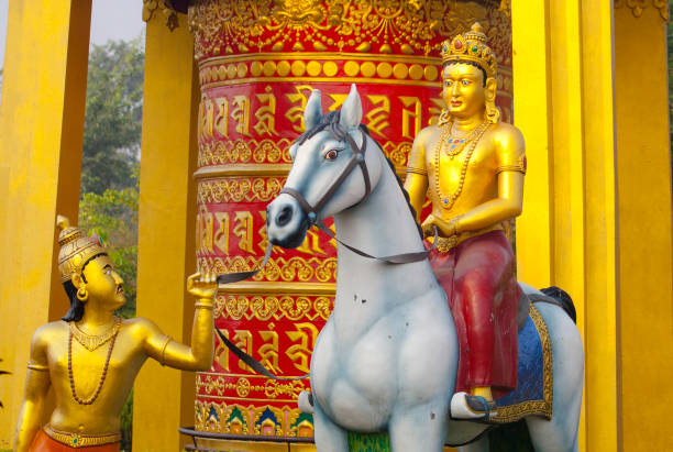 Scenes of Buddha's life in Lumbini, Nepal