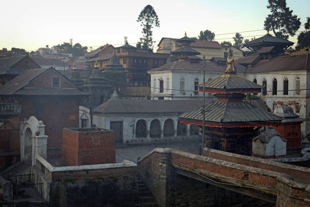istock holy Bagmati River at Pashupatinath Temple complex in Kathmandu, Nepal 1124827128