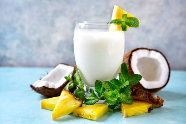 Traditional caribbean cocktail pina colada