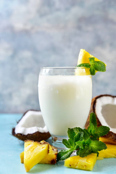 istock Traditional caribbean cocktail pina colada 1124837242