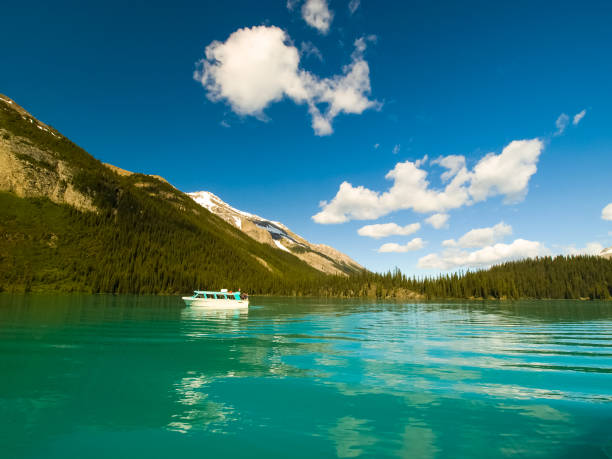 istock Lake in the mountains of Canada, pristine nature 1124842357