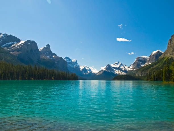 istock Lake in the mountains of Canada, pristine nature 1124842359