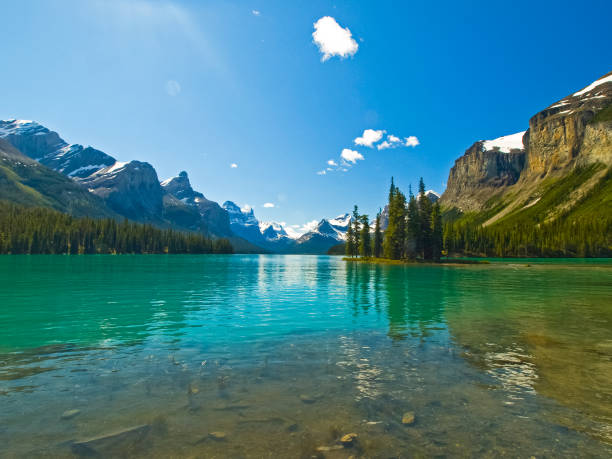 istock Lake in the mountains of Canada, pristine nature 1124842362