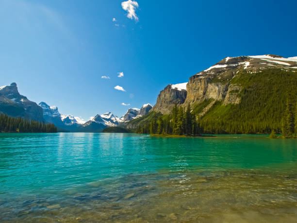 istock Lake in the mountains of Canada, pristine nature 1124842363