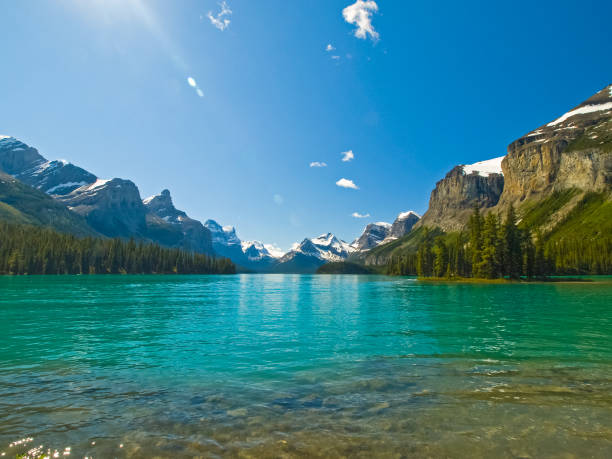 istock Lake in the mountains of Canada, pristine nature 1124842371