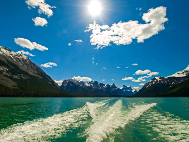 istock Lake in the mountains of Canada, pristine nature 1124842388