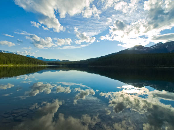 istock Lake in the mountains of Canada, pristine nature 1124842389