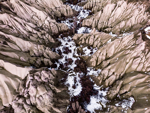 Amazing Shapes of Nature in Cappadocia Mountains