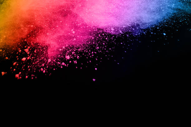 istock abstract colored dust explosion on a black background.abstract powder splatted background,Freeze motion of color powder exploding/throwing color powder, multicolored glitter texture. 1124852978
