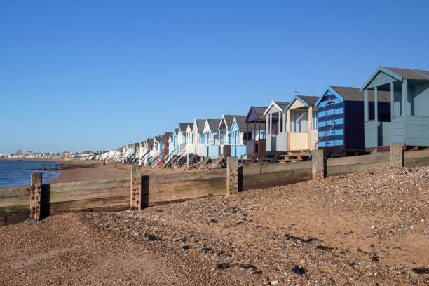 istock Thorpe Bay beach, Essex, England 1124855085
