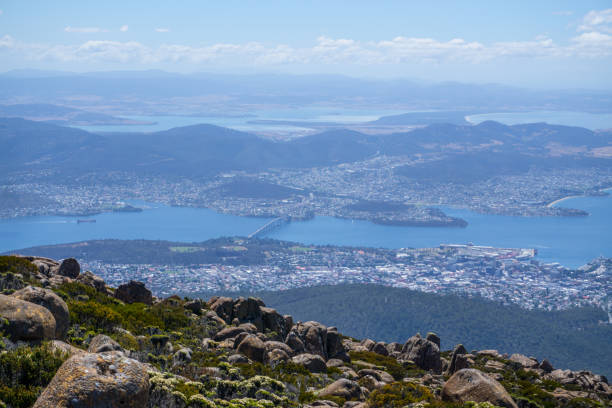 istock Hobart's city view from Wellington mountain 1124855631