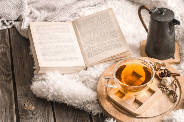 istock Composition with wooden letters and a Cup of tea 1124870148