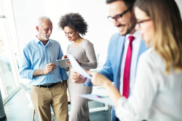 istock Group of colleagues brainstorming 1124871981
