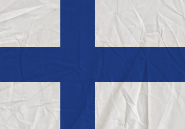 istock Finland grunge flag 1124872670
