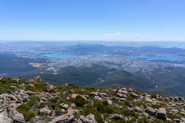 istock Hobart's city view from Wellington mountain 1124879983