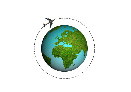 Commercial plane , Transportation, import-export and logistics, Travel concept