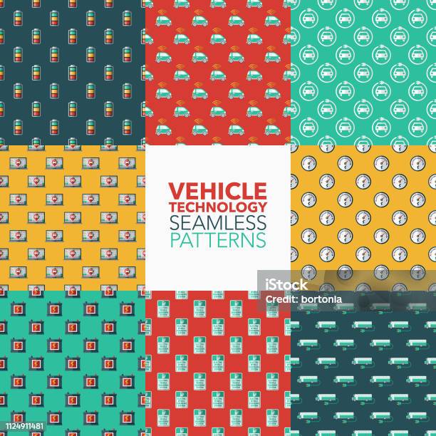 Auto Tech Background Pattern Vehicle Technology Patterns Stock Illustration - Download Image Now ...