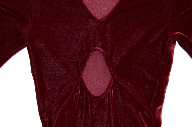 istock Red Figure Skating Dress Close Up Back View 1124916503
