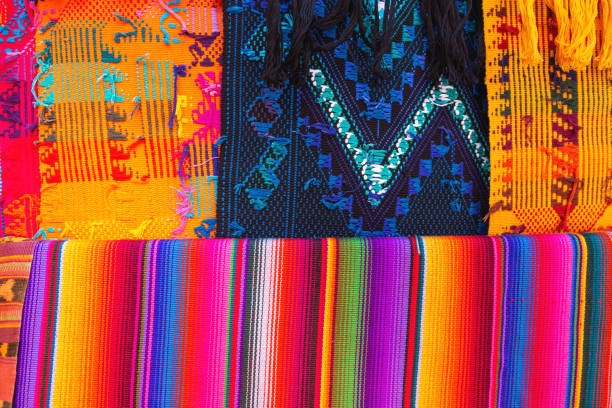 istock Guatemalan textile detail background 1124918048
