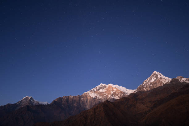 istock Annapurna I - Annapurna South dusk 1124918127